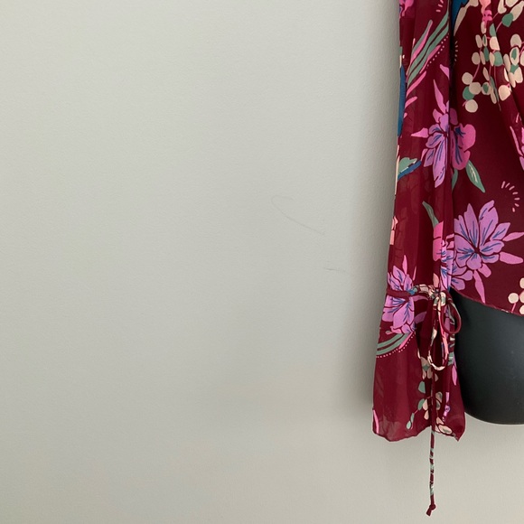 Free People, sheer floral “cocoa combo” top - Picture 5 of 13